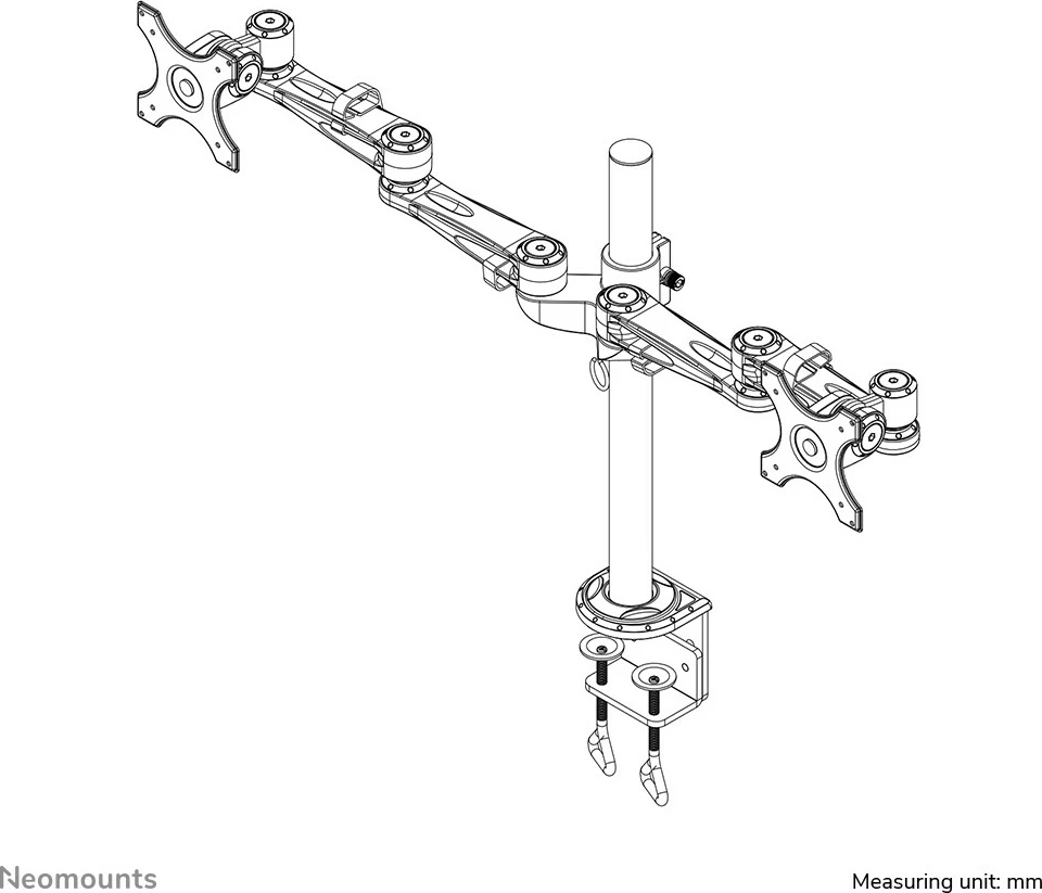 Krah monitori Neomounts, Newstar, FPMA-D935D, 6 kg, argjendtë