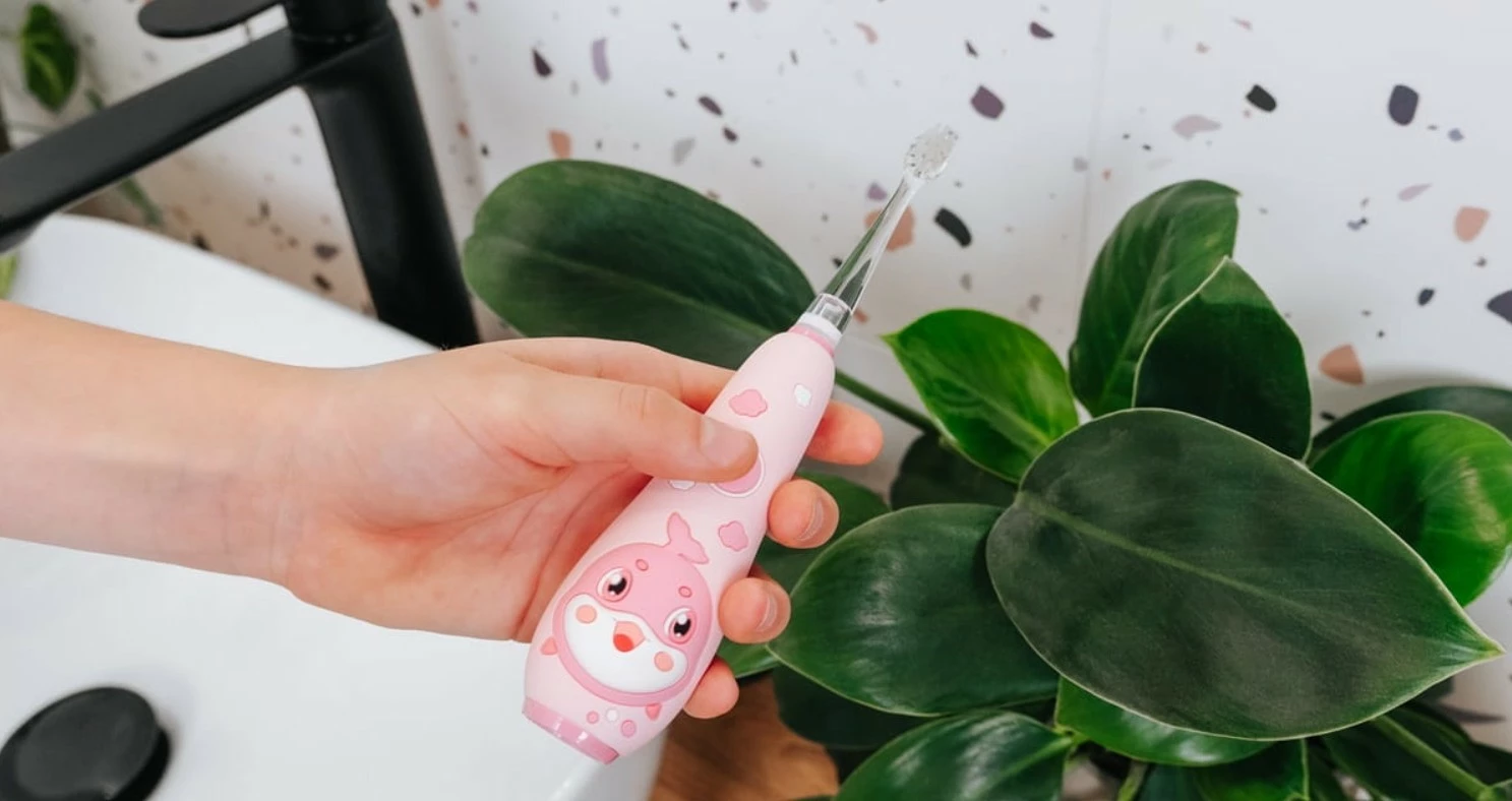 Furçë dhëmbësh elektrike Concept Baby KIDO SMILE ZK3010, sonike, për fëmijë 1-5 vjeç, Rozë, set me 4 koka