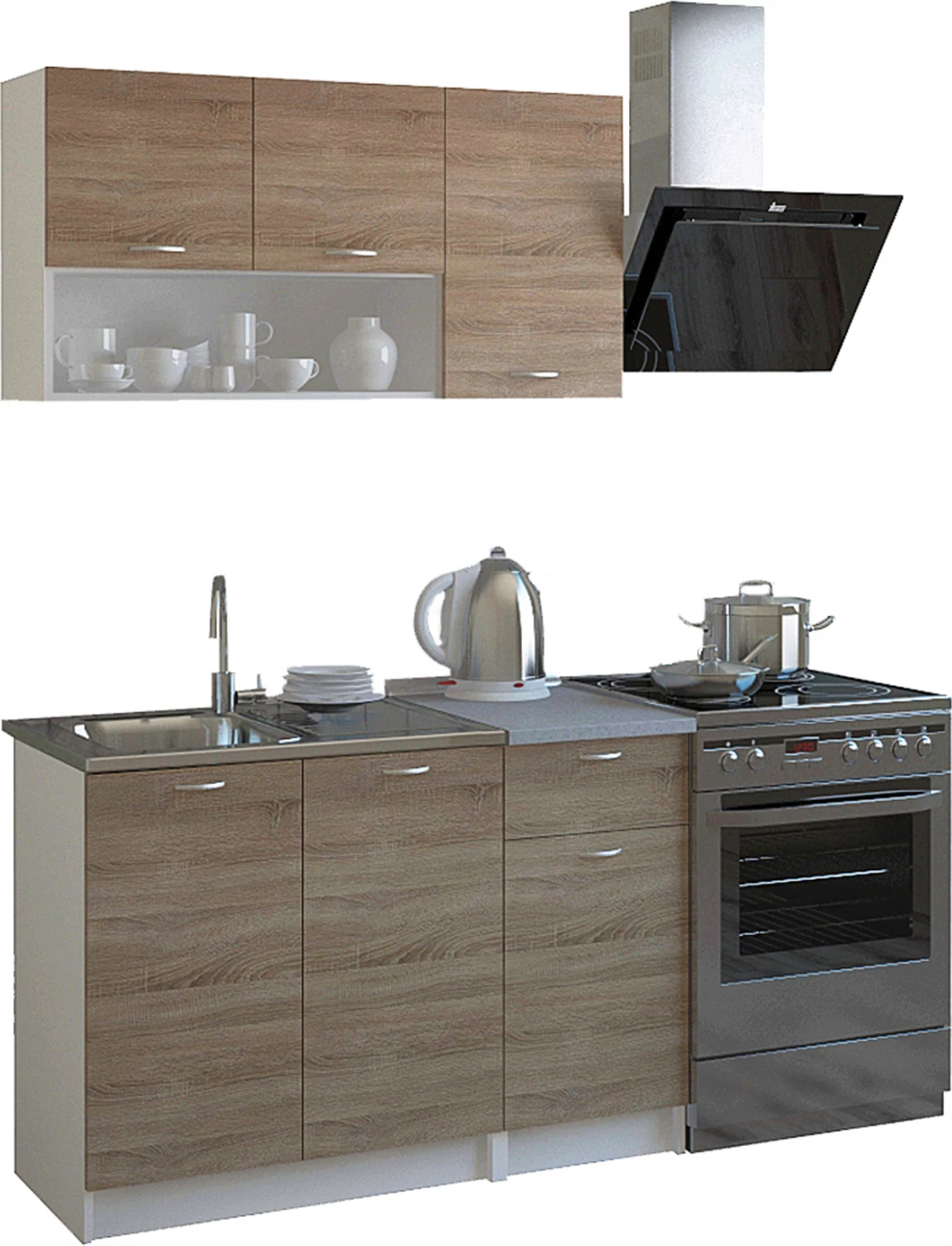 Njësi kuzhine melamine sonama-bardhë FH2440 46-29.2x120 cm