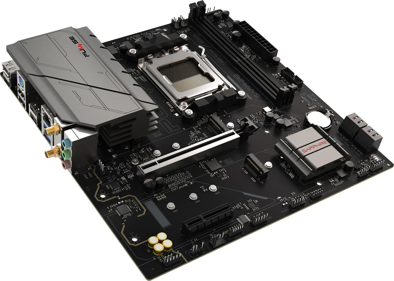 Pllakë amë Sapphire PULSE A620AM, Socket AM5, micro ATX, E zezë