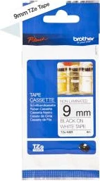 Kasetë shiriti etiketimi Brother TZe-N221 9 mm jo e laminuar, i zi mbi të bardhë
