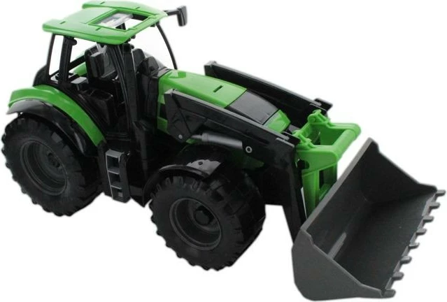 Traktor lodër Lena Worxx Deutz Fahr Agrotron 1:15 me kovë, 45 cm, e gjelbër/zezë/gri