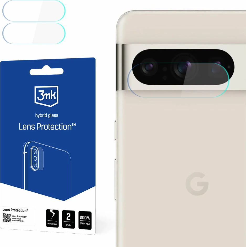 Mbështjellës xhami për kamerë 3mk Protection Lens Protection, për Google Pixel 8 Pro, 2 copë