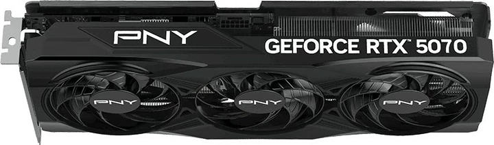 Kartelë grafike PNY GeForce RTX 5070 OC, 12GB GDDR7, PCI Express x16 5.0, e zezë