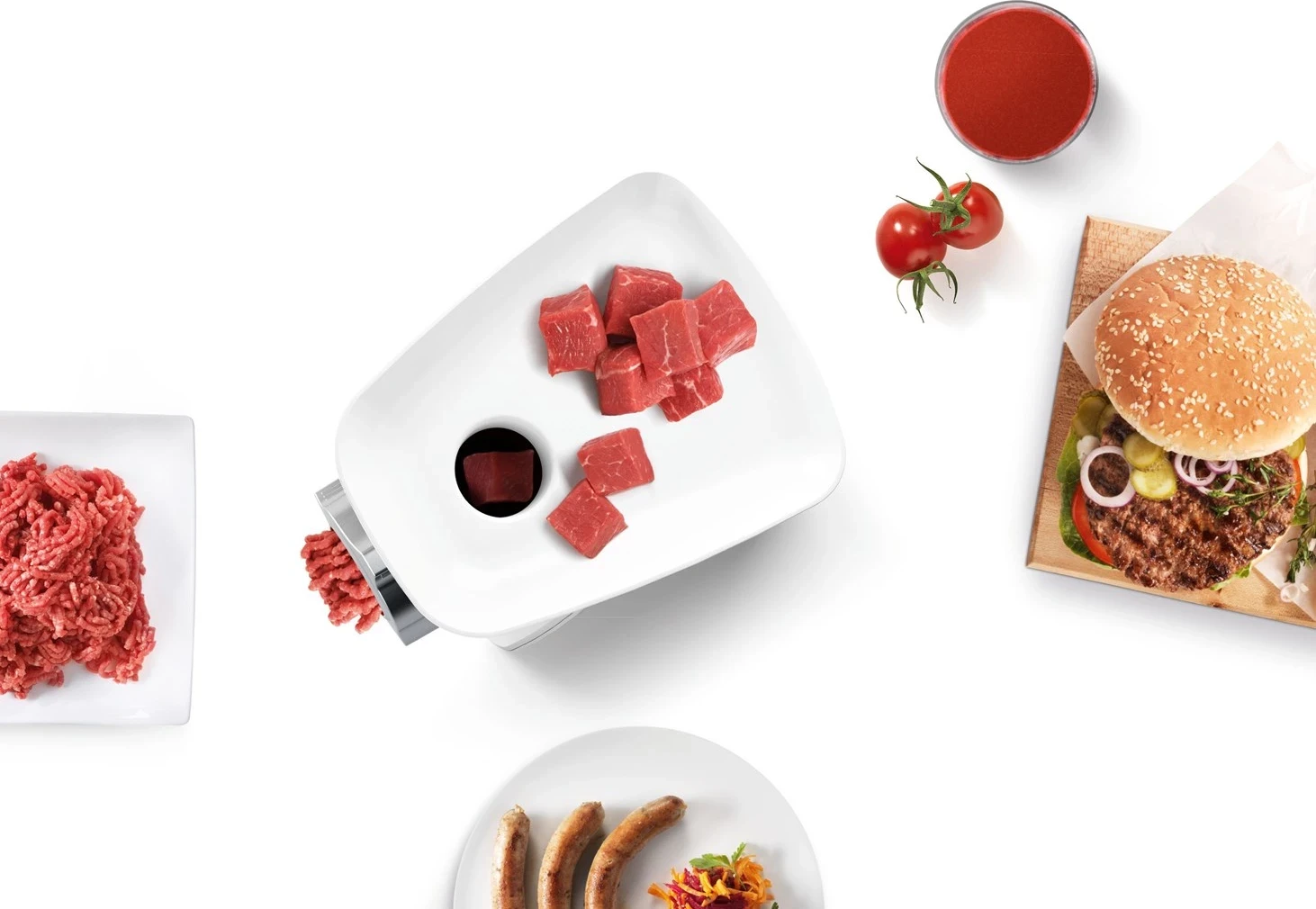 Bluarëse mishi Bosch MFW2515W, 350W, e bardhë