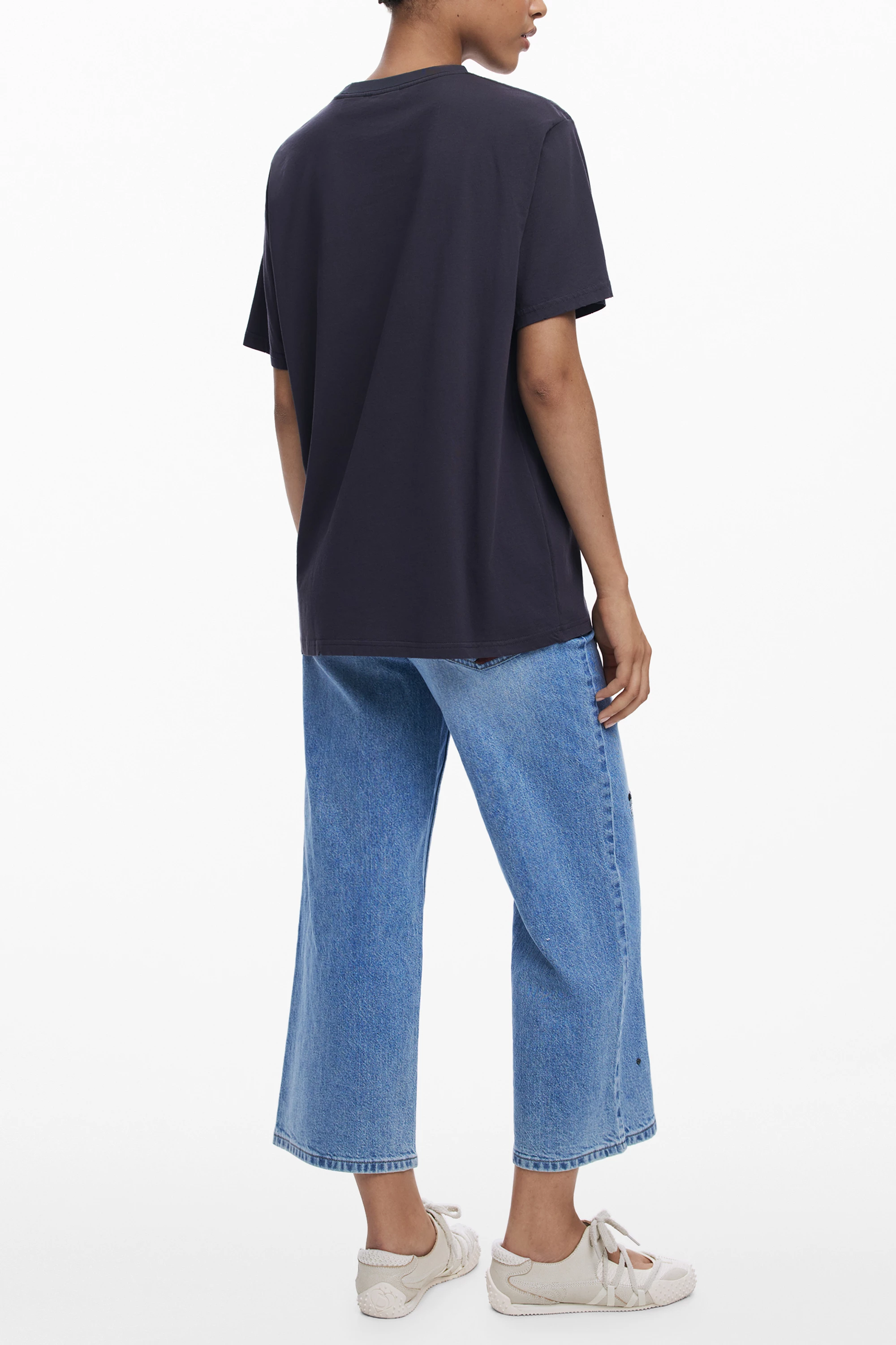 Maicë Desigual Mickey Lace femra, e zezë