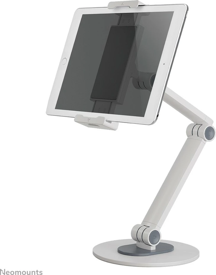 Mbajtëse tavoline Neomounts DS15-550WH1, universal, për tabletë/celular, rrotullim 360°, e bardhë