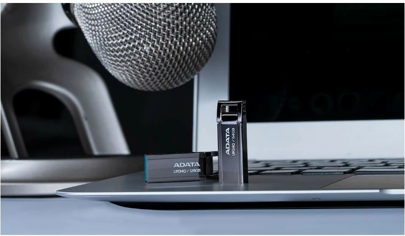 Pendrive Adata UR340, 64GB, USB 3.2 Gen 1, e zezë