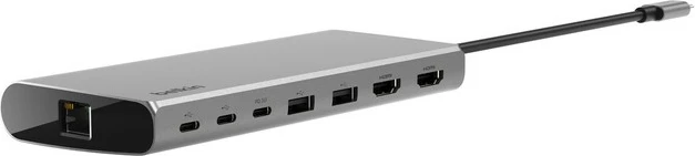 Hub USB-C Belkin INC015BTSGY-CZ, 8 porte, 100W, 4K, alumini