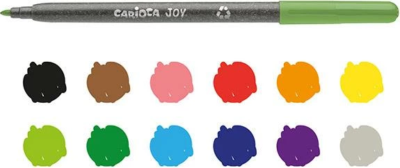 Markerë Carioca EcoFamily Joy 12 Ngjyra