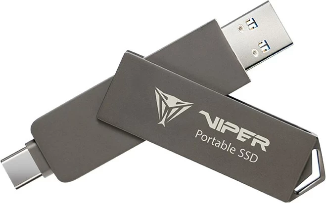 SSD i jashtëm Patriot Viper PVP30 Duo Compact 1TB, USB A+C 3.2 Gen2