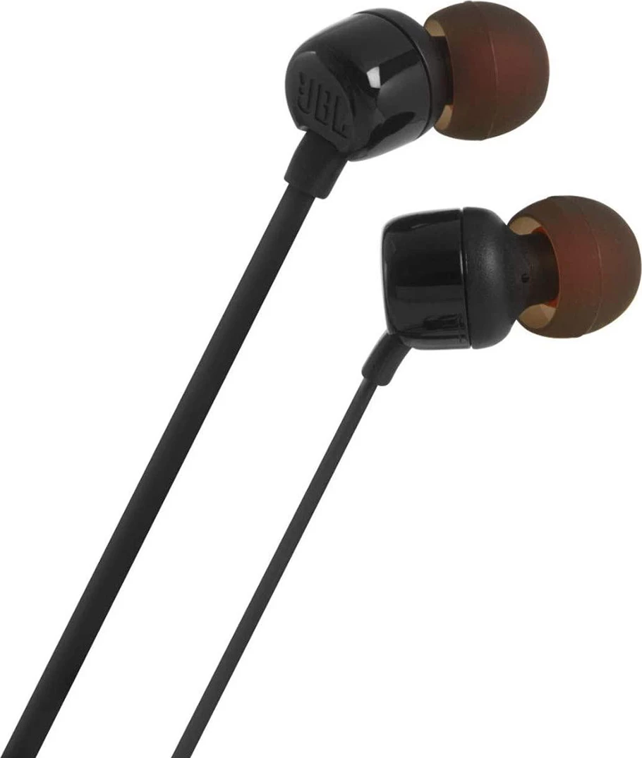 Kufje in-ear JBL Tune 110 me mikrofon, 3.5mm mini jack, të zeza