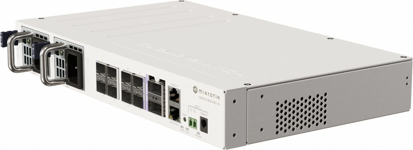 Switch MikroTik CRS510-8XS-2XQ-IN, 8x SFP28, 2x QSFP28, i bardhë