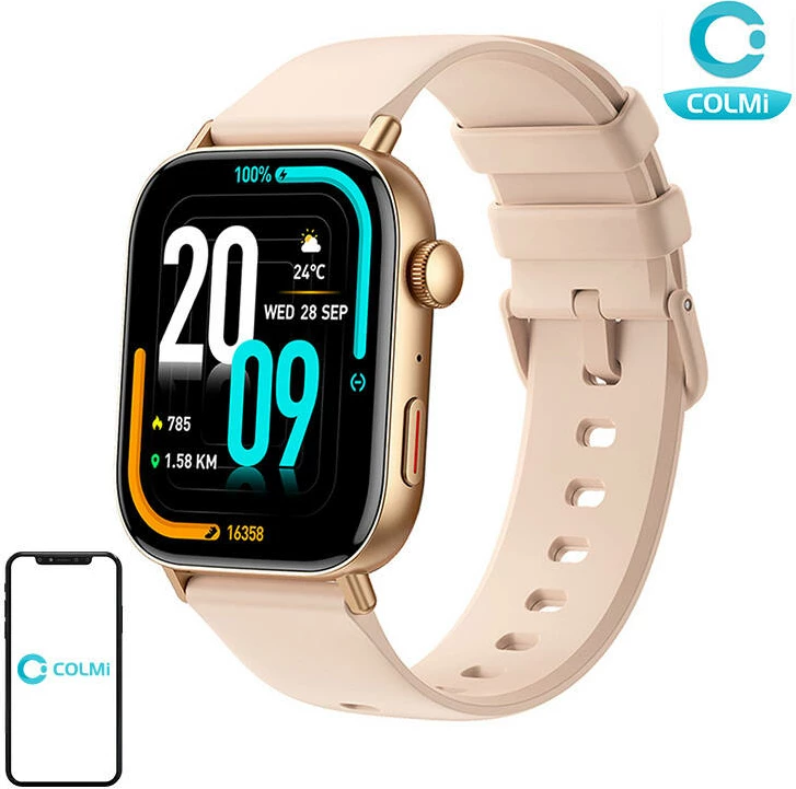 Smartwatch Colmi C8 Max, 1.93", Bluetooth, Gold