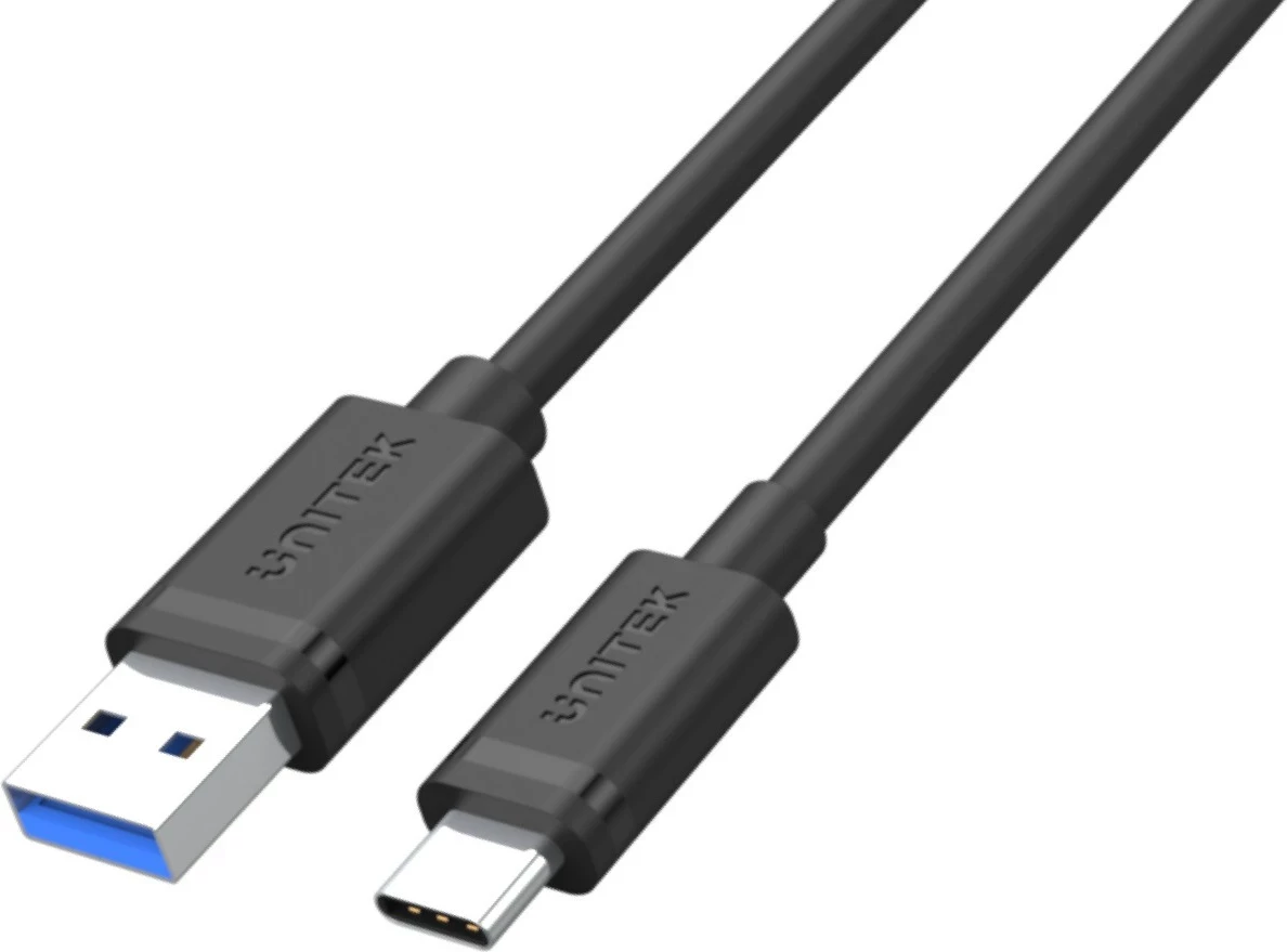 Kabëll Unitek USB 3.0 - USB-C 3m, i zi