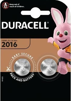 Bateri Duracell CR2016, 3V, paketë prej 2 copë