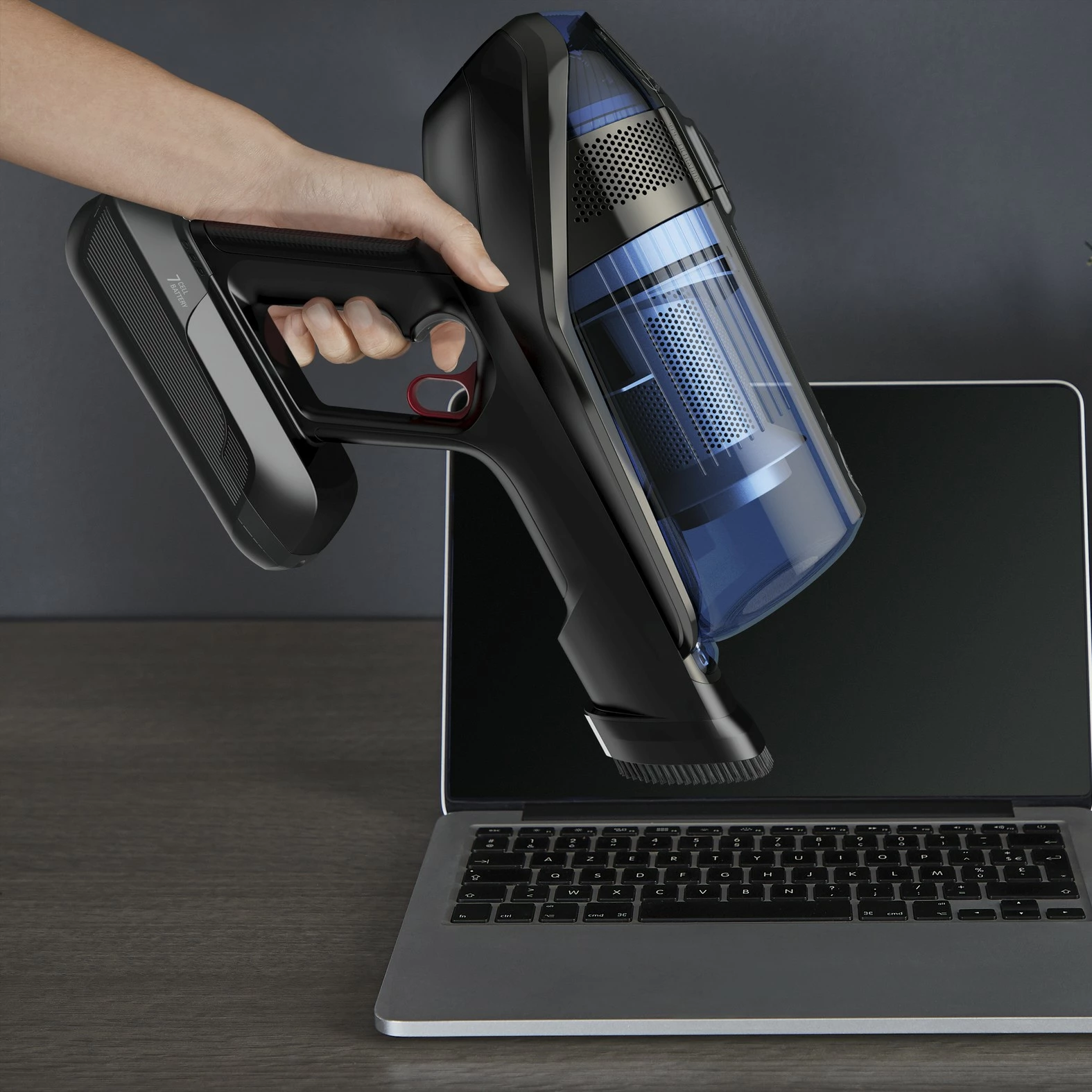 Fshesë me korrent pa kabllo Rowenta X-Force Flex 12.60 Aqua RH98C0WO, blu/zezë