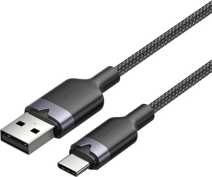 Kabllo USB 2.0 A në USB-C Vention CTNBF, 1m, e zezë