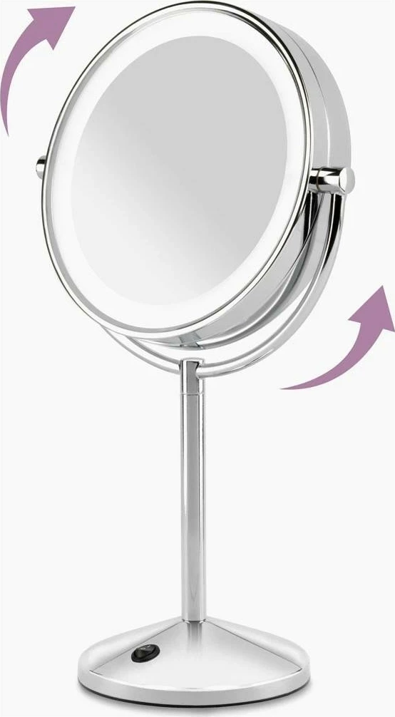 Pasqyrë BaByliss 9436E, dyanshme, zmadhim 10x, ngjyrë argjendi