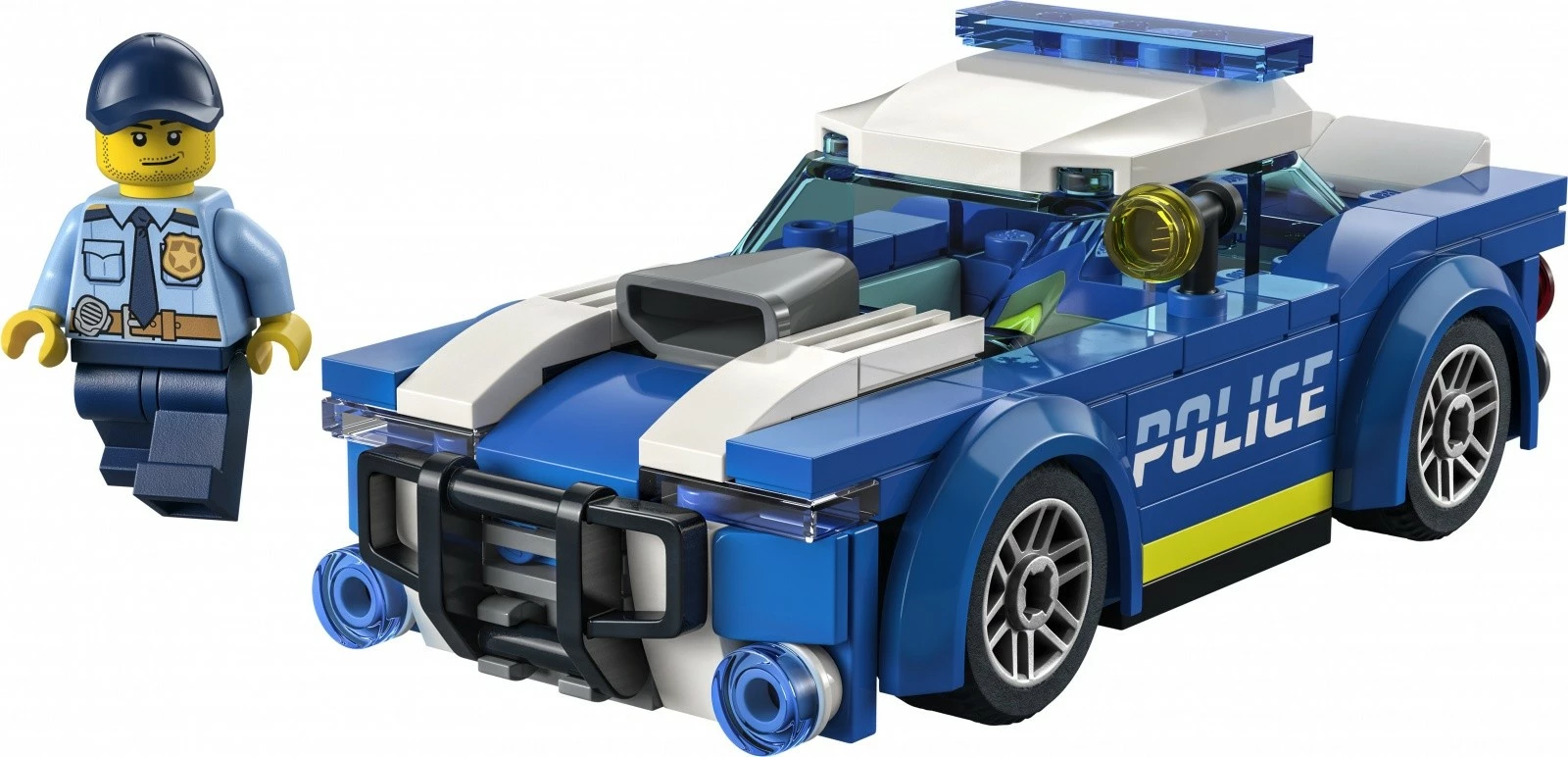 Set LEGO City makinë policie 60312, 94 pjesë, blu