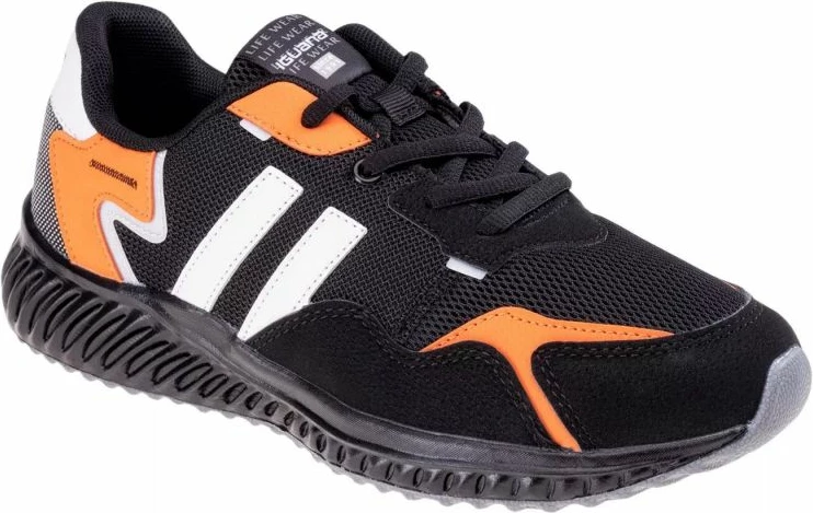 Këpucë për djem Iguana, të zeza dhe portokalli