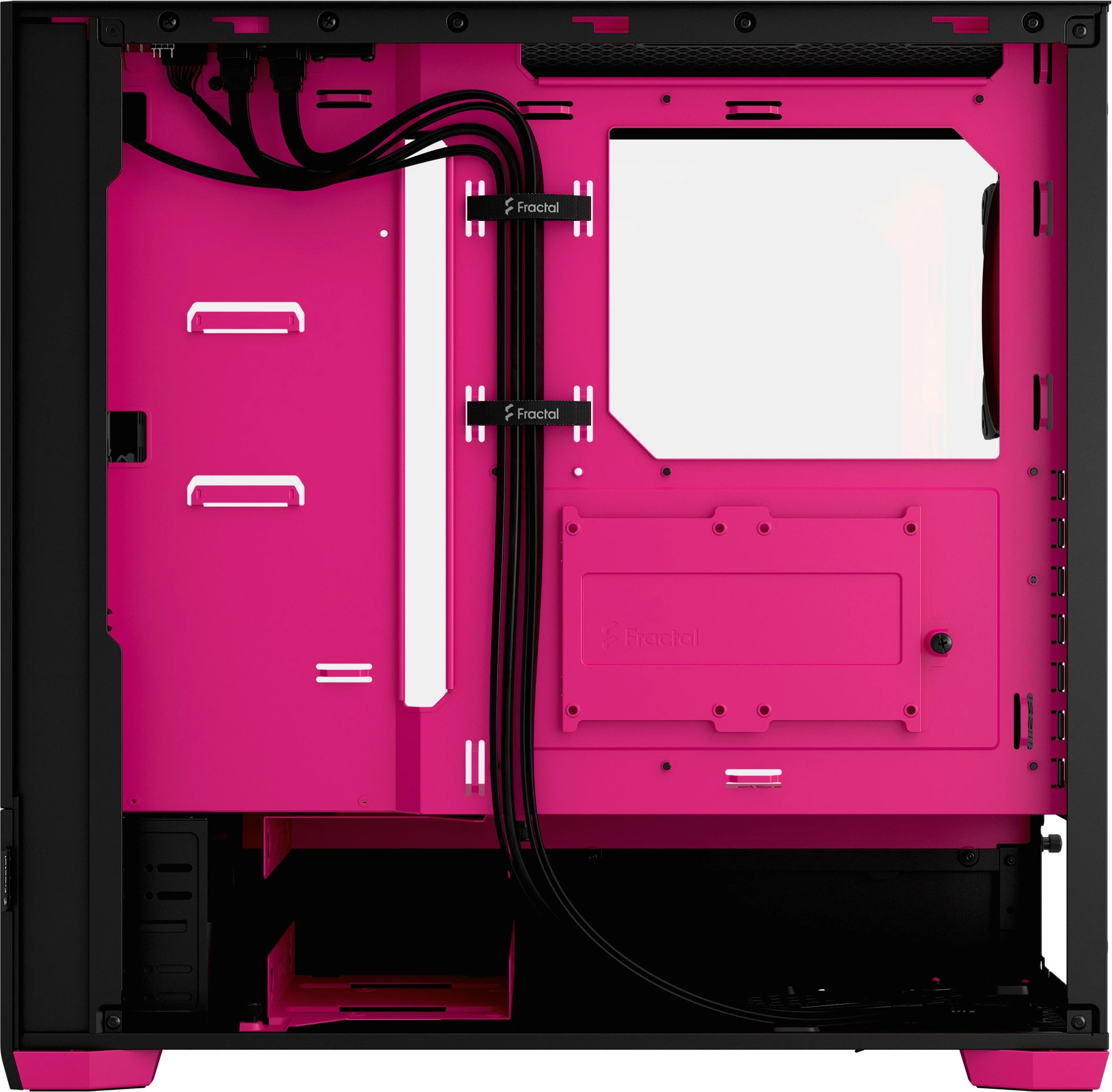 Kasë Fractal Design Pop Air RGB Magenta Core TG, Tower, xham i temperuar, RGB, e zezë/magenta