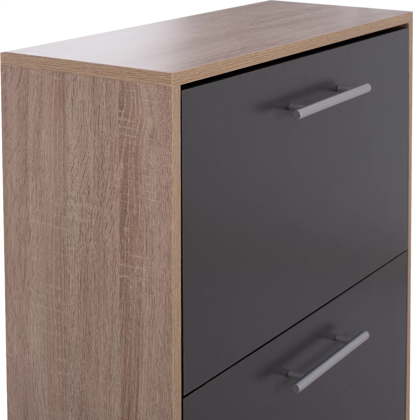 Kabinet për këpucë, druri, Davina FH2221.04, sonama-gri, 62x24x110 cm