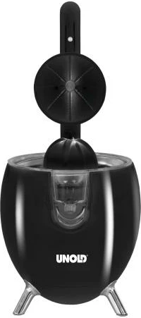 Shtrydhëse agrumesh, UNOLD, Power Juicy 78135, krah levë, 2 kone për fruta të mëdha e të vogla, e zezë/argjend