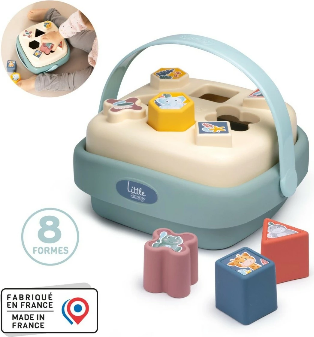 Lodër edukative Smoby Shape Sorter Basket, 8 forma, shumëngjyrëshe