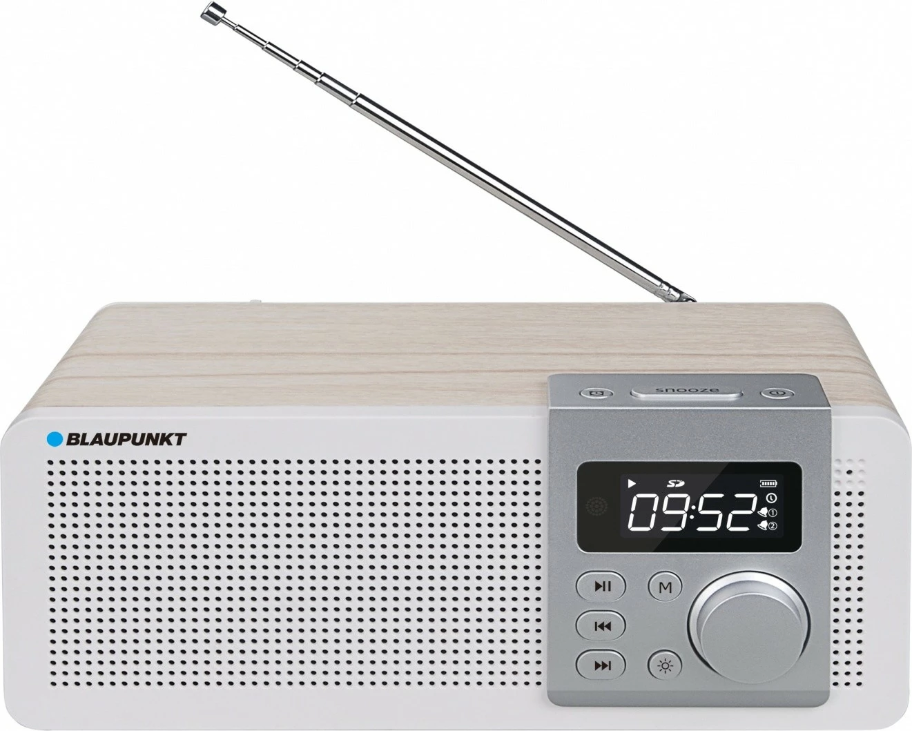 Radio player Blaupunkt PP14BT, Bluetooth, FM, USB, microSD, orë me alarm, Dru