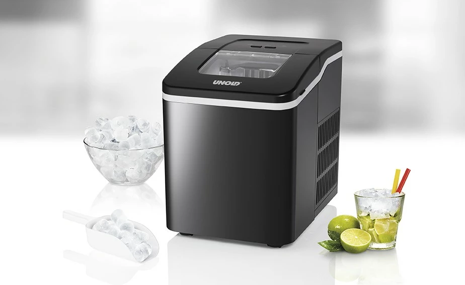 Aparat për kube akulli UNOLD Freeze, 120 W, 220 - 240 V, i zi