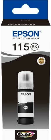 Shishe boje printeri, Epson 115 EcoTank C13T07C14A, pigment, 70 ml, e zezë
