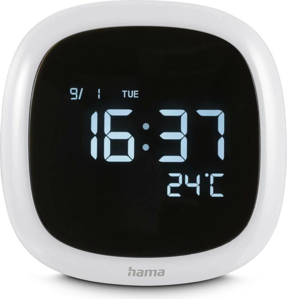 Orë alarmi elektronike Hama Bora Bora, dixhitale, e bardhë