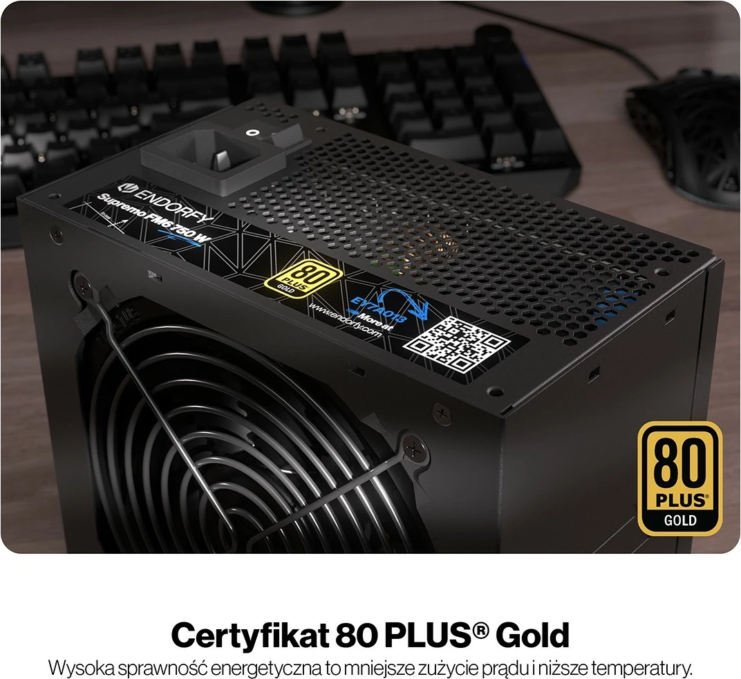 Kasë energjie Endorfy Supremo FM6 Gold 750W, modular, e zezë