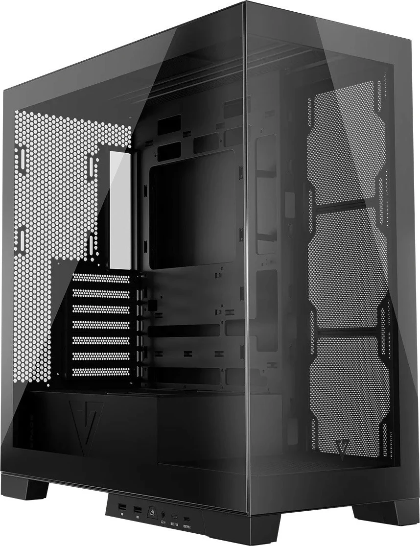 Kasë MODECOM Volcano Space MIDI, ATX/ITX/micro ATX, ARGB, xham i temperuar, e zezë