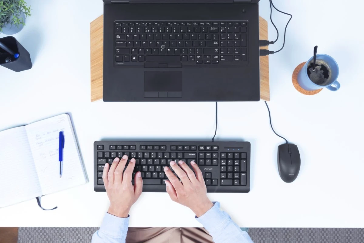 Tastierë Trust Primo, USB, QWERTY US English, e Zezë