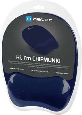Mauspad Natec Chipmunk NPF-2181 me memory foam, 230x200 mm, navy blue