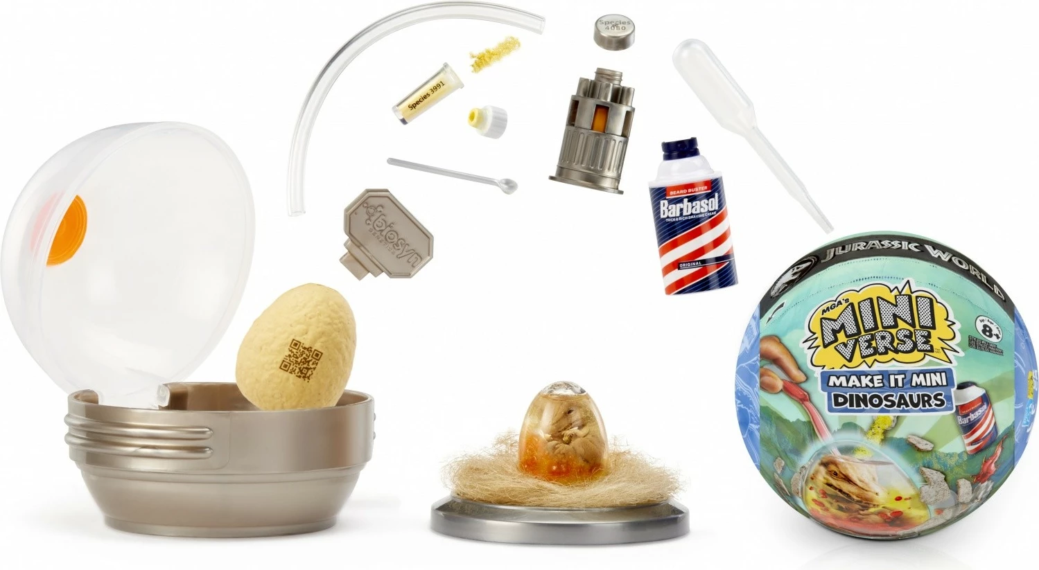 set figurinash mini dinozaurë, MGA Miniverse Jurassic World, 522553-EUC, surprizë 12 modele, 8+