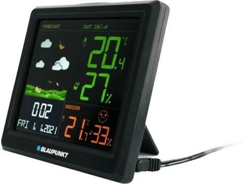 Stacion moti Blaupunkt WS25BK, LCD, me alarm, i zi