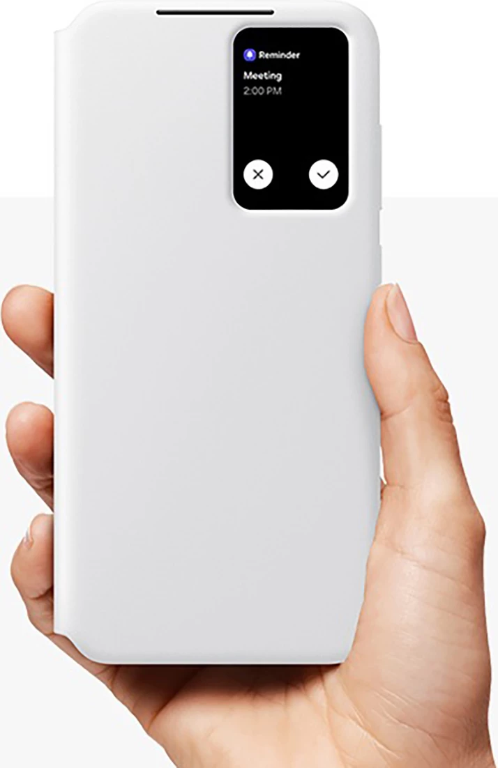 Mbështjellës Samsung Smart View Wallet EF-ZS721CWEGWW për Galaxy S24 FE, Bardhë