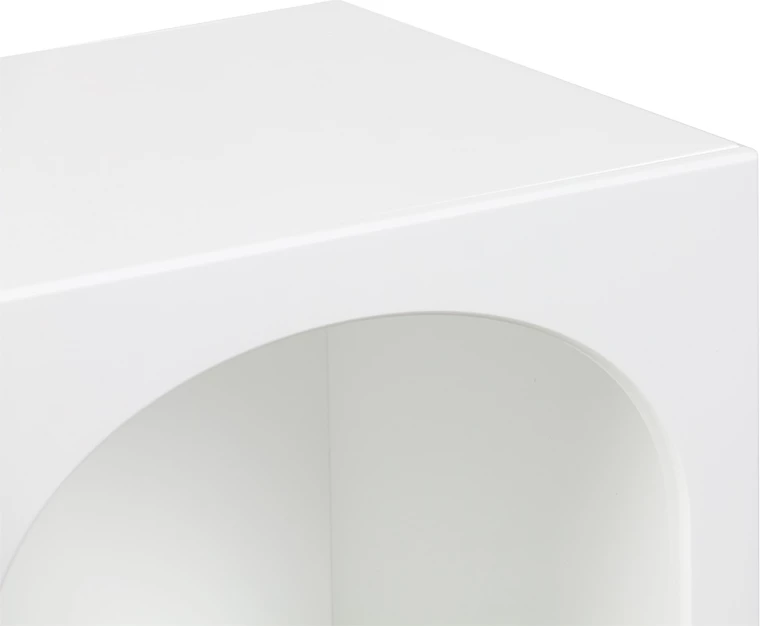 Raft nate Emersi MDF ngjyrë bardhë 40x32x70cm