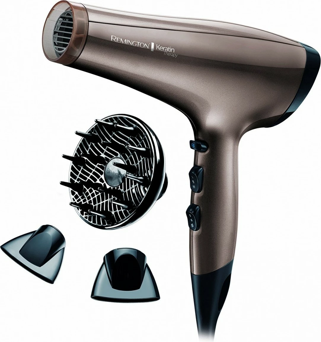 Tharëse flokësh Remington Keratin Protect AC8002, 2200W, Kafe/Gri