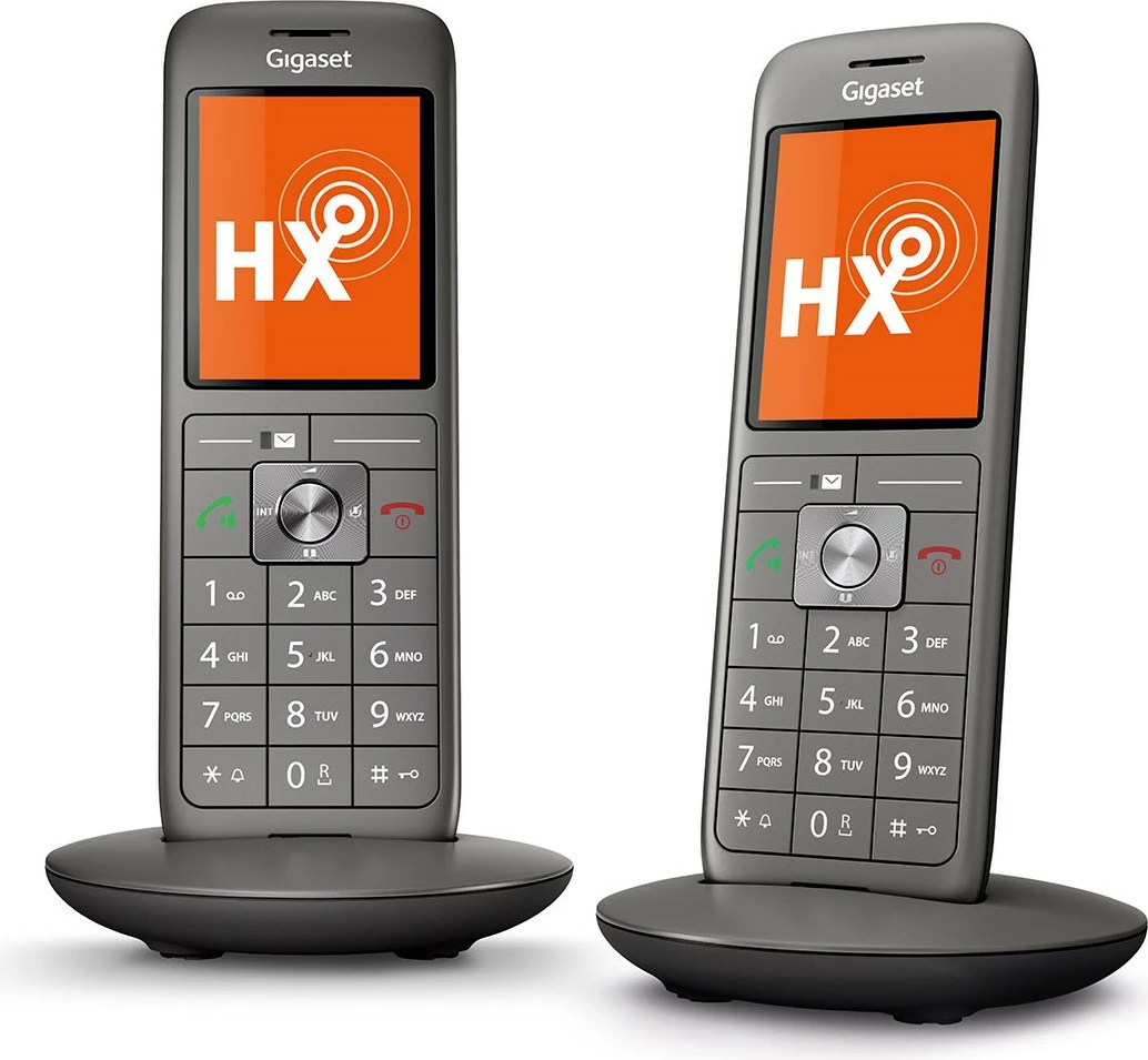 Telefon Gigaset CL660HX, Analog/DECT, Wireless, 400 kontakte, Anthracite, Black