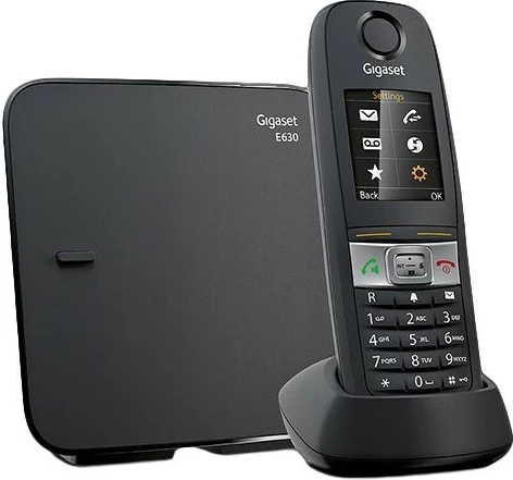Telefon DECT Gigaset E630, Speakerphone, 200 kontakte, Caller ID, Ngjyrë e zezë