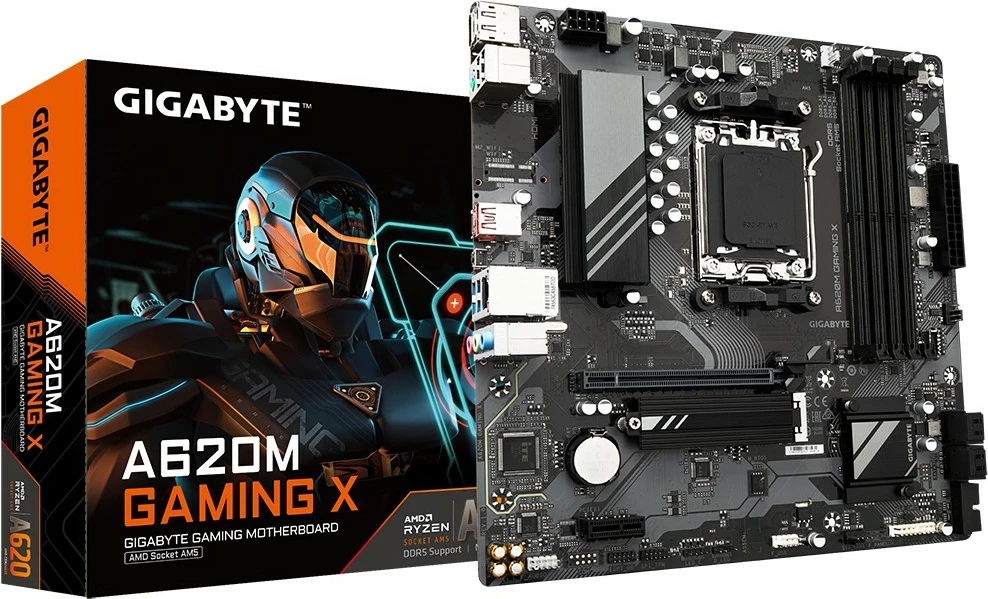 Pllakë amë Gigabyte A620M GAMING X, Socket AM5, DDR5, PCIe 4.0, AMD Ryzen 7000/8000