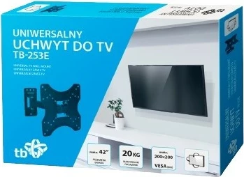 Mbajtëse muri për TV TB TB-253E, deri 42 inç, VESA 200x200, e zezë