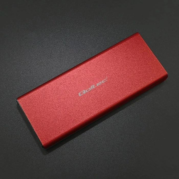 Kasë SSD Qoltec 51831, M.2, USB 3.0, 2TB, Kuqe