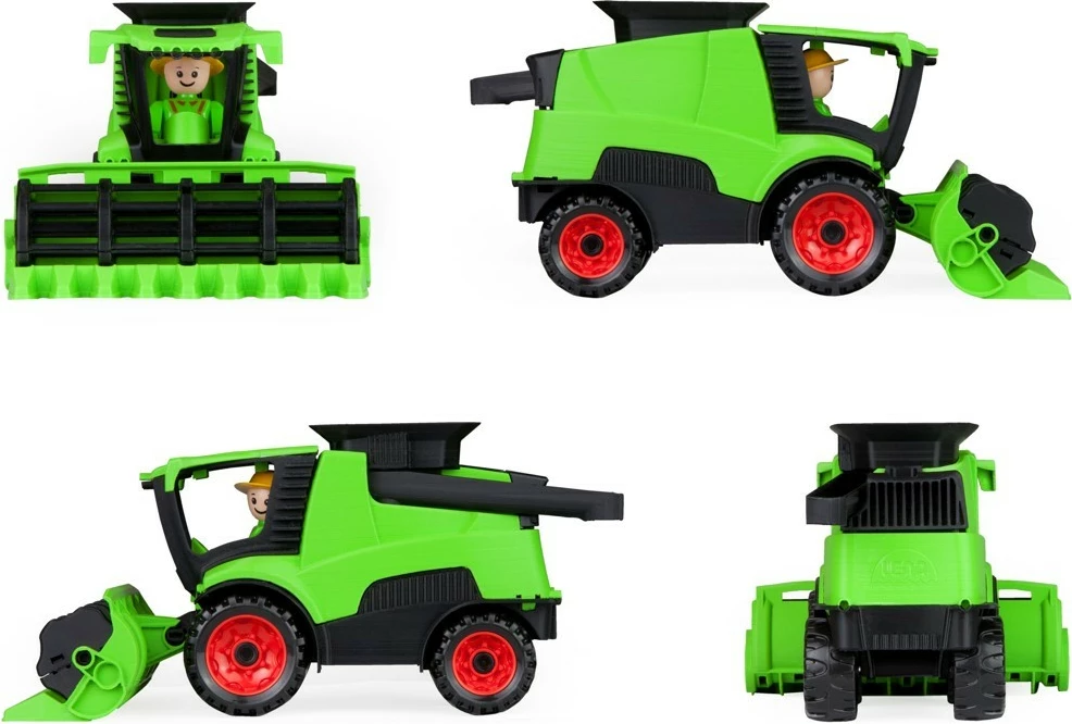 Lodër kombajnë Lena 01626, plastikë, e gjelbër, me figurë