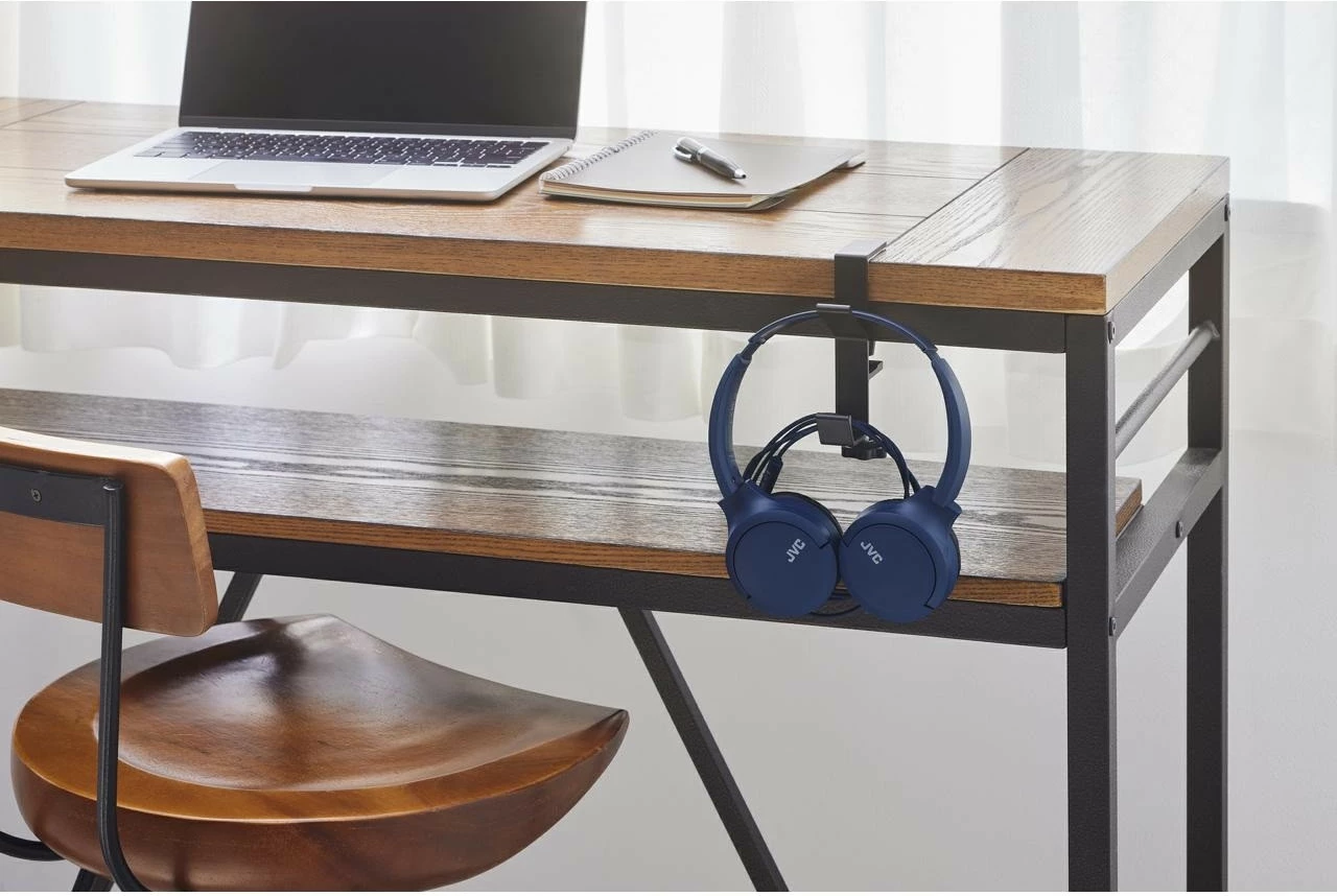 Kufje JVC HA-S33UC USB-C me mikrofon, kontroll zëri, on-ear, blu