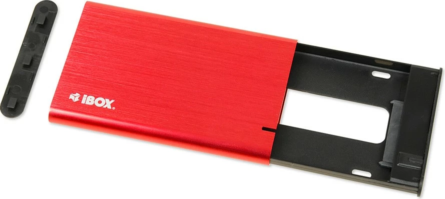 Kasë iBOX HD-05, 2.5", USB 3.1, Alumini, Kuqe